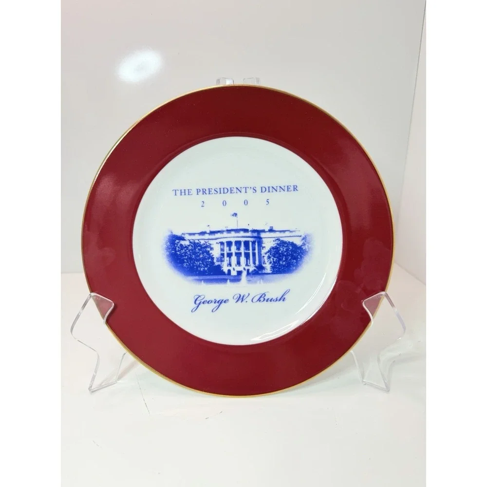 President's Dinner 2005 George‎ W. Bush Commemorative Plate Bryan China